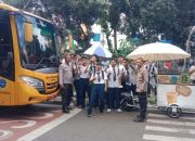 Polsek Cempaka Putih Gelar Patroli Pengamanan Bubaran Sekolah di SMPN 118 Jakarta