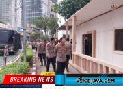 Kapolres Metro Jakarta Pusat Tinjau Kesiapan Pospam Nataru Bundaran HI Menteng