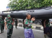 Kodim 0502/Jakarta Utara Hadir Bantu Warga Terdampak Banjir di Kapuk Muara