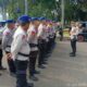 Kapolsek Johar Baru Pimpin Apel Pengamanan Aksi Unjuk Rasa dan Pelayanan Masyarakat di Kebun Sirih