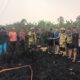 Kebakaran Lahan Milik Warga di Bantargebang, Yonarmed 7/Biringgalih Kerahkan Mobil Damkar Satuan beserta awak damkar untuk membantu Pemadaman