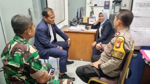 Jelang Pilkada Bhabinkamtibmas Dan Babinsa Karet Tengsin Berikan Imbauan Kepada Security Hotel Shangrila