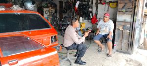 Bhabinkamtibmas Kelurahan Kebon Kosong Melaksanakan Kegiatan Patroli dan Sambang dialogis.