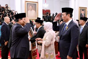 Panglima TNI Hadiri Pelantikan Menteri dan Wakil Menteri Kabinet Merah Putih