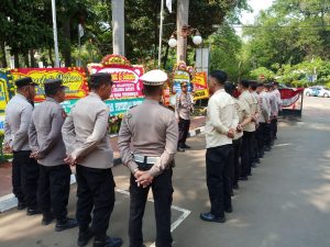 Wakapolsek Sawah Besar Pimpin Apel Pengamanan Unjuk Rasa WALHI