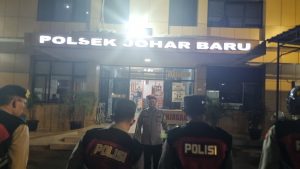 Panit II Opsnal Reskrim, Pimpin Apel Operasi Cipta Kondisi Malam Hari Di Halaman Mapolsek Johar Baru