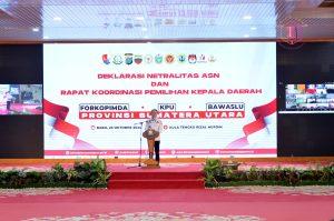 Pj. Gubernur Sumut Agus Fatoni Akan Tindak Tegas ASN yang Tidak Netral dalam Pilkada