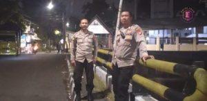 Pemantauan Menjelang Pagi Hari Jembatan Perbatasan Kali Pasir – Kwitang Senen Dalam Rangka Antisipasi Tawuran
