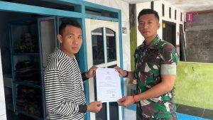 Yonkav 8 Kostrad Serahkan 70 Akta Kelahiran Gratis Sambut HUT Ke-75 Kavaleri TNI AD