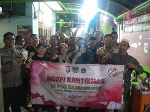 Ngopi Kamtibmas Polsek Kemayoran Bersama Warga RW.06 Kelurahan Kemayoran