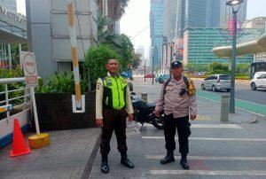 Bhabinkamtibmas Gondangdia Sambang Himbauan Kamtibmas Di Gedung Wisma Nusantara Menteng