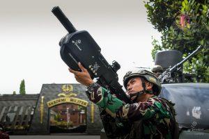 Tim Drone Batalyon Arhanud 6/BAY Ikut Pengamanan Presiden Republik Indonesia