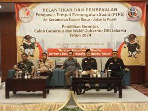 Polsek Sawah Besar Hadiri Pelantikan dan Pembekalan PPTPS untuk Pemilukada 2024