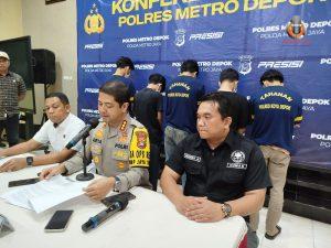 Lima Pelaku Judi Online Berhasil Diamankan oleh Sat Reskrim Polres Metro Depok