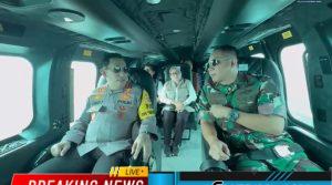 Menko PMK, Kapolri-Panglima TNI Naik Heli Pantau Arus Mudik di Pelabuhan Merak