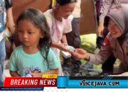 Polwan Brimob Polda Metro Jaya Berikan Trauma Healing untuk Anak-anak Korban Kebakaran Pasar Jiung Kemayoran