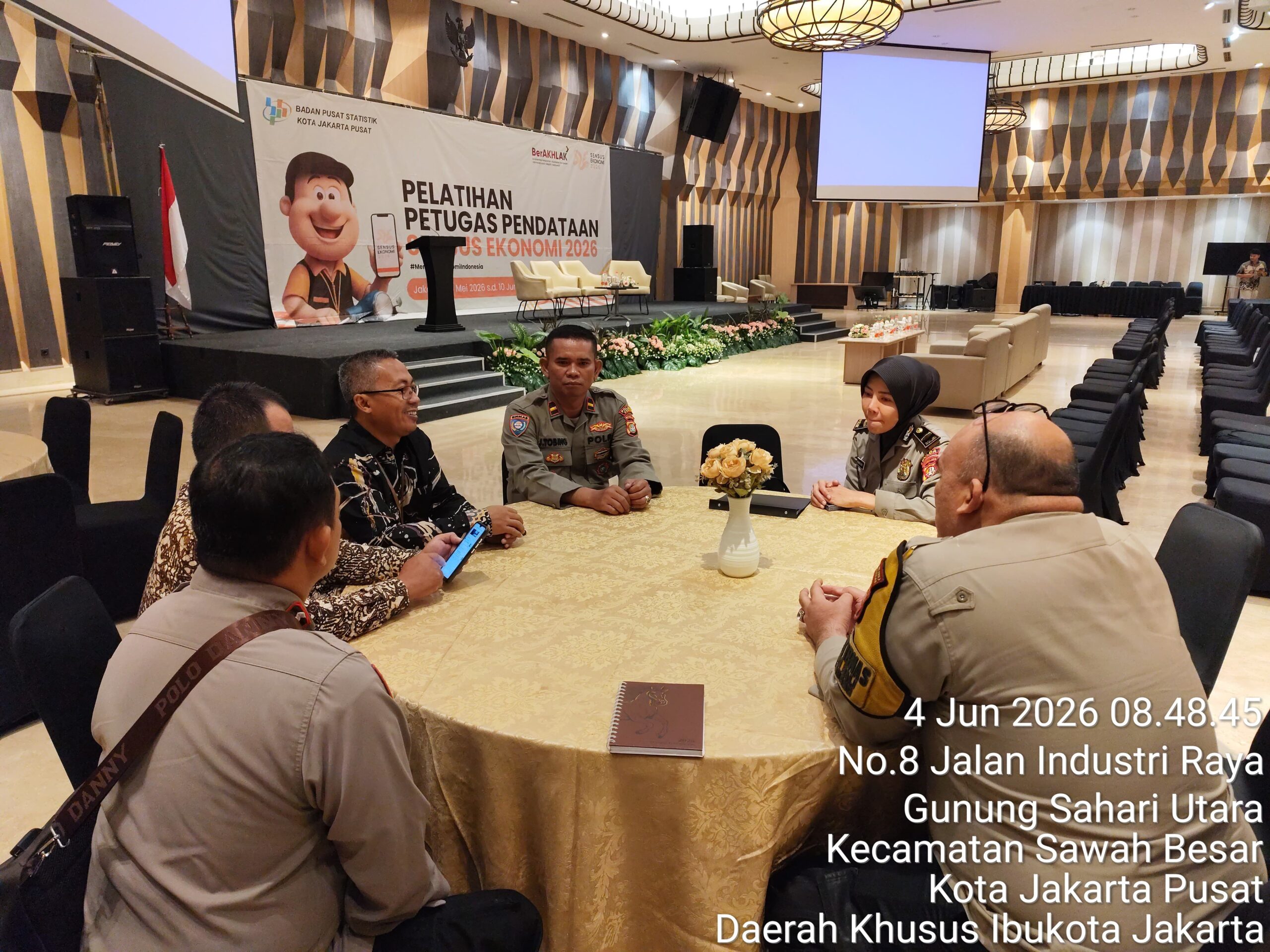 Dukung Sukses Sensus Ekonomi 2026, Anggota Binmas Ikuti Pelatihan Pendataan di Jakarta Pusat