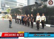 Polsek Metro Tanah Abang Gelar Apel Pengamanan Unras Koalisi Mahasiswa Nusantara di Autograph Tower Thamrin