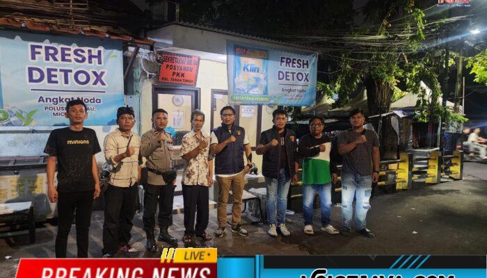 Sambang Pos Siskamling, Polsek Johar Baru Perkuat Kemitraan dengan Warga