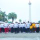 Panglima TNI Hadiri Olahraga Bersama Hari Bhayangkara ke-80, Perkuat Soliditas TNI-Polri