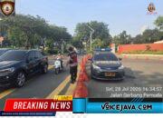 Strong Point Sore Hari di Pintu 10 GBK, Polsek Metro Tanah Abang Pastikan Arus Lalu Lintas Aman dan Lancar