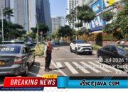 Patroli Strong Point Sore Hari, Patko 1052 Polsek Metro Tanah Abang Hadir Jaga Kelancaran Lalu Lintas dan Antisipasi Kejahatan Jalanan