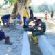 Hangatnya Kebersamaan, Satgas TMMD ke-129 Kodim 1505/Tidore Makan Bersama Warga di Lokasi Pekerjaan
