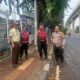 Patroli Siang Polsek Cempaka Putih, Polisi Sambangi Sejumlah Titik Cegah Gangguan Kamtibmas