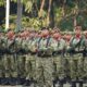 Upacara HUT ke-81 TNI di Jakarta Utara, Dandim 0502/JU Bacakan Amanat Panglima TNI Dihadapan Forkopimko Plus